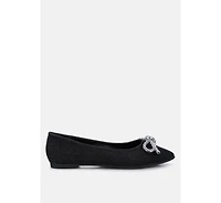 Ellerby embellished bow detail ballet flats
