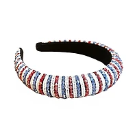 Women s Traditional Beaded Headband - Red + Blue