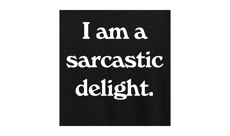Hybrid Apparel I Am A Sarcastic Delight Plus Graphic T-Shirt