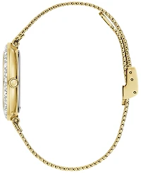 Bulova Women's Crystal Gold-Tone Stainless Steel Mesh Bracelet Watch 32mm