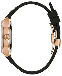 Bulova Unisex Automatic Latin Grammy Black Silicone Strap Watch 38mm