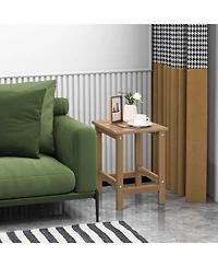 Slickblue 14 Inch Square Weather-Resistant Adirondack Side Table