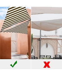 2 Pack 3 Ft 97% Uv Block Triangle Sun Shade Sail Heavy Duty Canopy Outdoor Pool