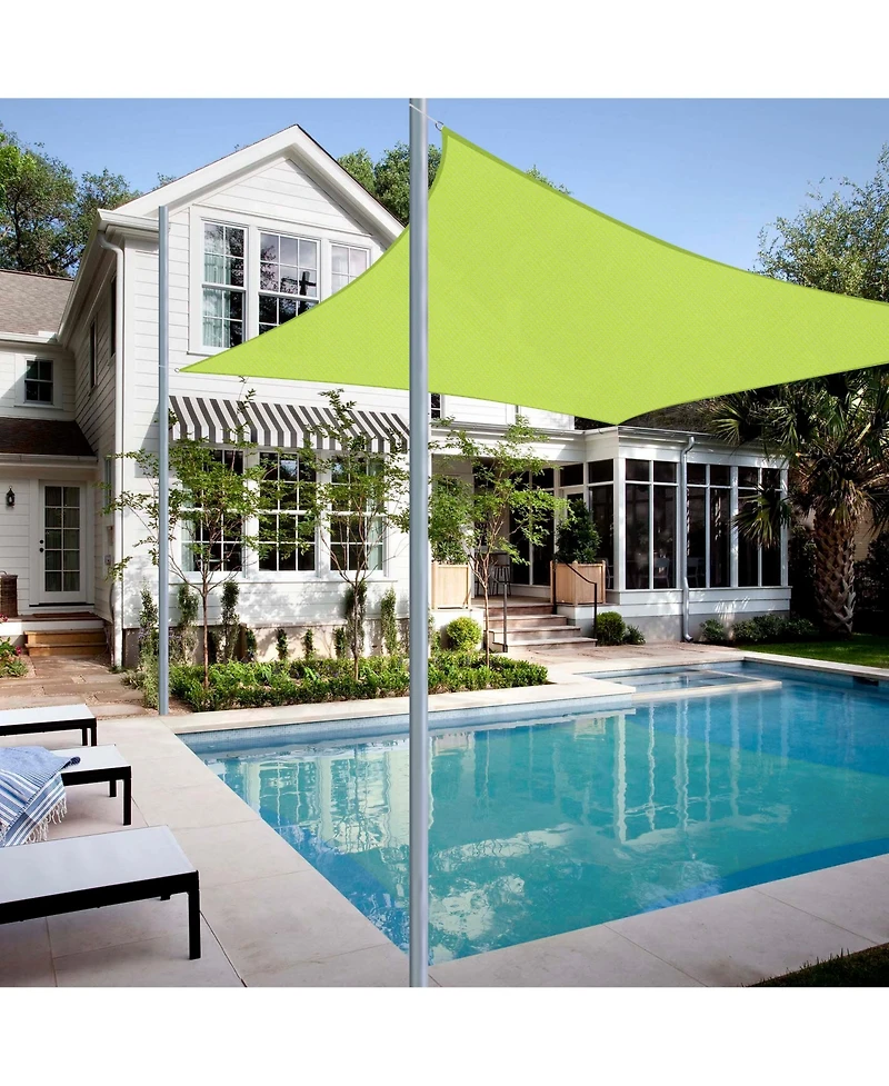 13x10 Ft 97% Uv Block Rectangle Sun Shade Sail Canopy Cover Net Poolside Yard