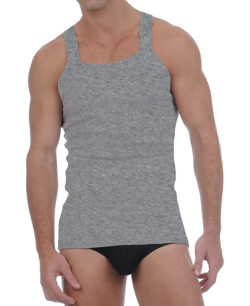 2(x)ist Men's Essential 2 Pack Square-Cut Tank