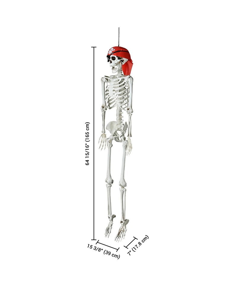 Yescom 2PCS Pirate Life Size Skeleton Poseable Full Size Halloween Party Decoration Haunted House 2024