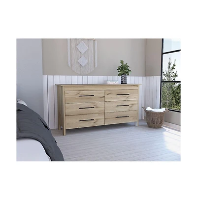 Fm Furniture Luxor 6 Drawer Double Dresser