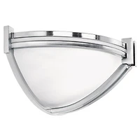 Deco Modern Wall Light Sconce Brushed Nickel Silver Hardwired 13 3/4" Wide Fixture Curved Line Marbleized Glass Shade Bedroom Bathroom Bedside Living