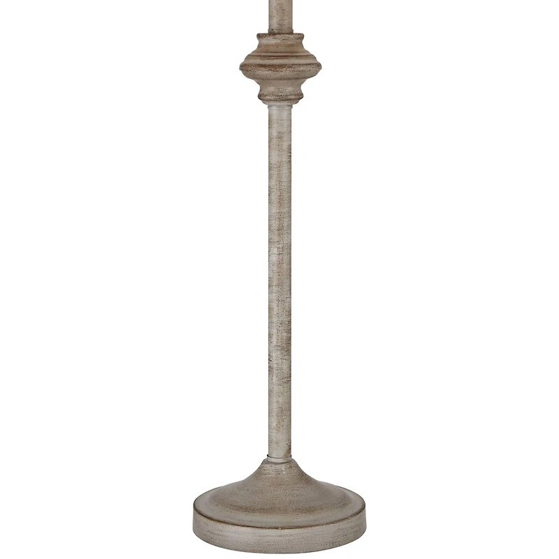 360 Lighting Lynn Country Cottage Buffet Table Lamps 26 3/4" High Set of 2 Beige Wood Oatmeal Drum Shade for Bedroom Living Room Bedside Nightsta