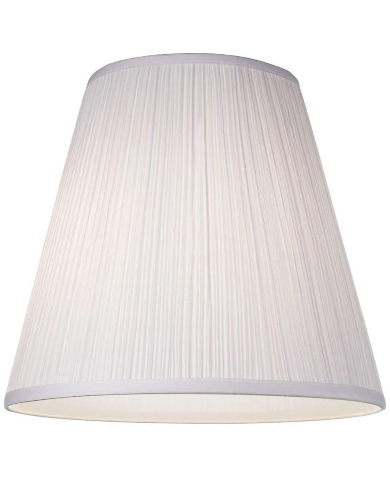 Springcrest Finish Medium Mushroom Pleated Lamp Shade 9" Top x 16" Bottom x 14.5" High x 14.75" Slant (Spider) Replacement with Ha
