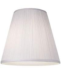 Springcrest Finish Medium Mushroom Pleated Lamp Shade 9" Top x 16" Bottom x 14.5" High x 14.75" Slant (Spider) Replacement with Ha