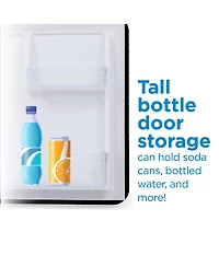 Commercial Cool 1.6 Cu. Ft. Retro Refrigerator,Black