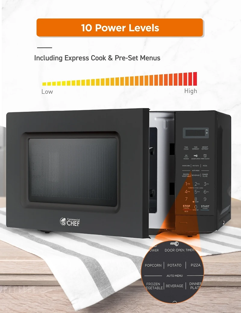 Cu. Ft. Counter Top Microwave,Black