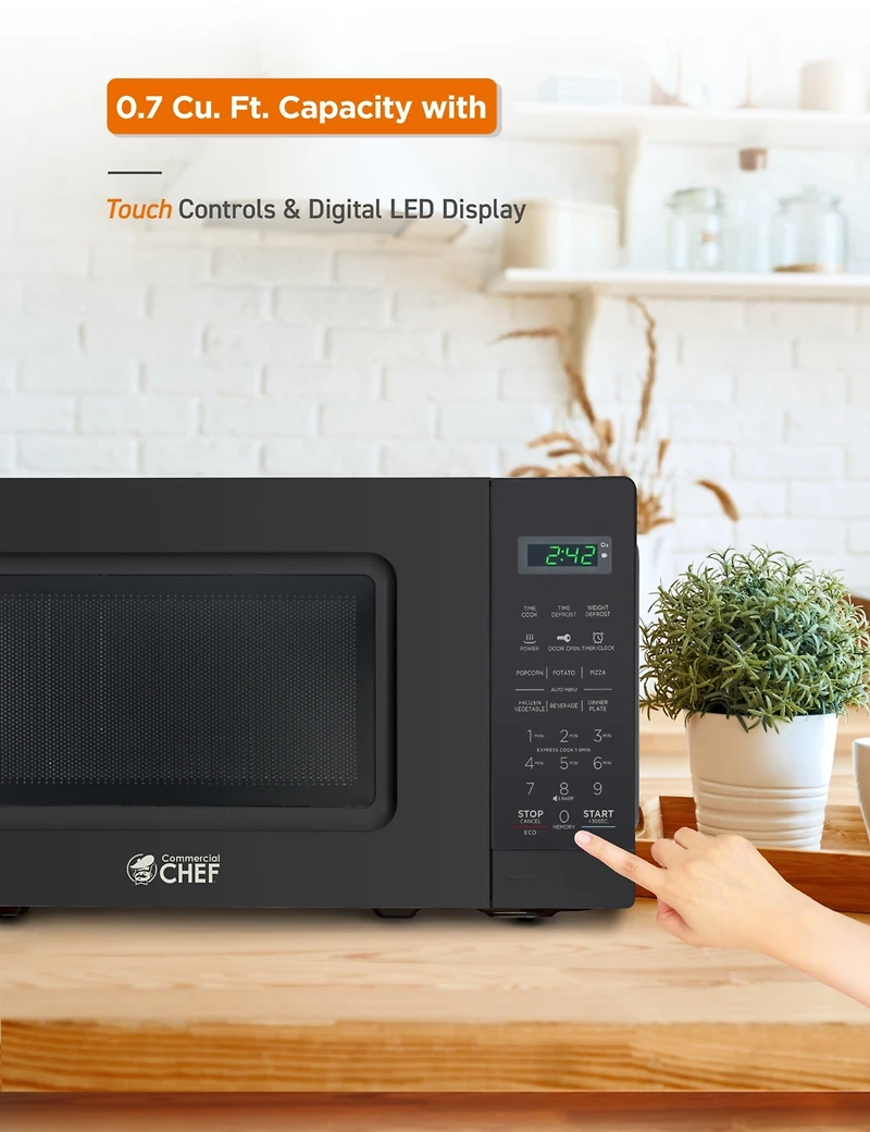 Cu. Ft. Counter Top Microwave,Black