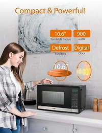 Cu. Ft. Counter Top Microwave,Stainless Steel