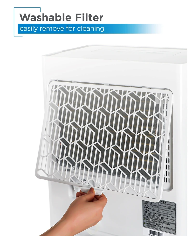Commercial Cool Dehumidifier, 35 Pint,Portable Dehumidifier with Continuous Drainage 3000 Sq. Ft.