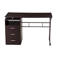 Streamdale Computer Desk With Ample Storage, Chocolate