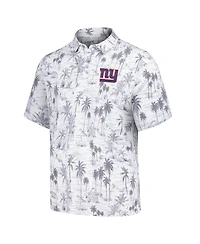 Tommy Bahama Men's Gray New York Giants Cabana Shores IslandZone Tri-Blend Polo