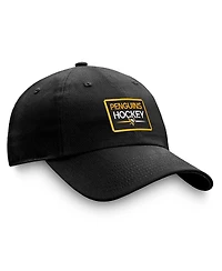 Fanatics Men's Black Pittsburgh Penguins Authentic Pro Prime Adjustable Hat