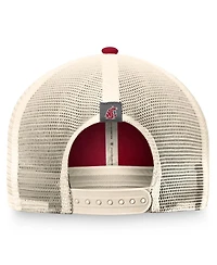 Top of the World Men's Crimson Washington State Cougars Refined Trucker Adjustable Hat