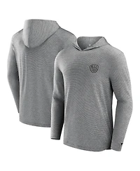 Fanatics Signature Men's Black Milwaukee Brewers Front Office Tech Lightweight Hoodie T-Shirt