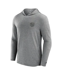 Fanatics Signature Men's Black Milwaukee Brewers Front Office Tech Lightweight Hoodie T-Shirt