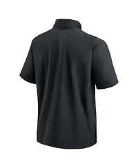 Nike Men's Black Michigan State Spartans 2024 Sideline Coach Short Sleeve Half-Zip Hoodie Jacket