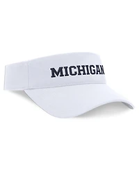 Nike Men's and Women's White Michigan Wolverines 2024 Sideline Fit Ace Visor Hat