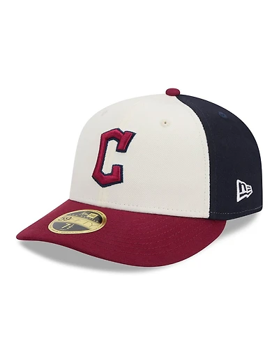 New Era Men's White/Red Cleveland Guardians 2024 City Connect Low Profile 59FIFTY Fitted Hat