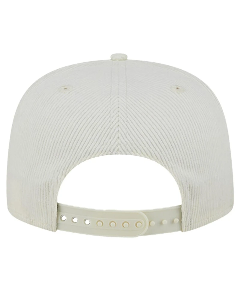 New Era Men's White Inter Miami Cf Throwback Corduroy Golfer Adjustable Hat