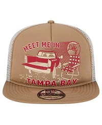 New Era Men's Tan Tampa Bay Buccaneers Meet Me 9FIFTY Snapback Hat