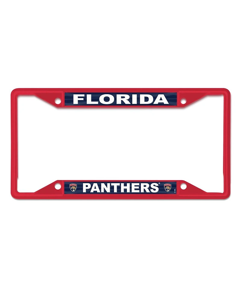 Wincraft Florida Panthers Chrome Colored License Plate Frame