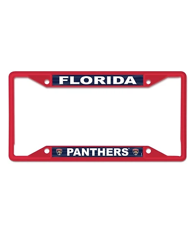 Wincraft Florida Panthers Chrome Colored License Plate Frame