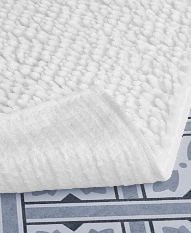 Laura Ashley Butter Chenille Bath Mat, 17" x 24"