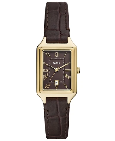 Fossil Women's Quartz Brown Croco Watch 23mm