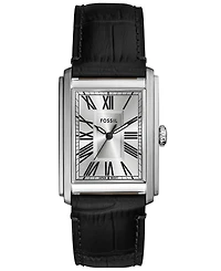 Fossil Men's Carraway Three-Hand Brown Leather Watch, 30mm