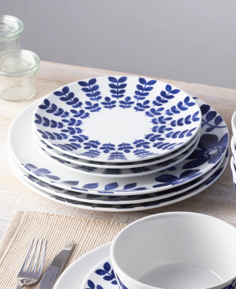 Noritake Sandefjord Set of 4 Coupe Dinner Plates 11"