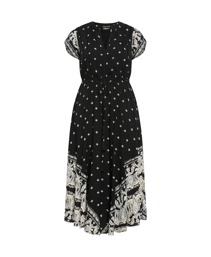 City Chic Plus Size Sky Maxi Dress