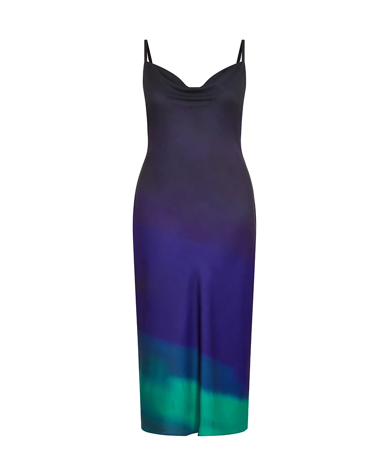 City Chic Plus Ombre Cowl Dress