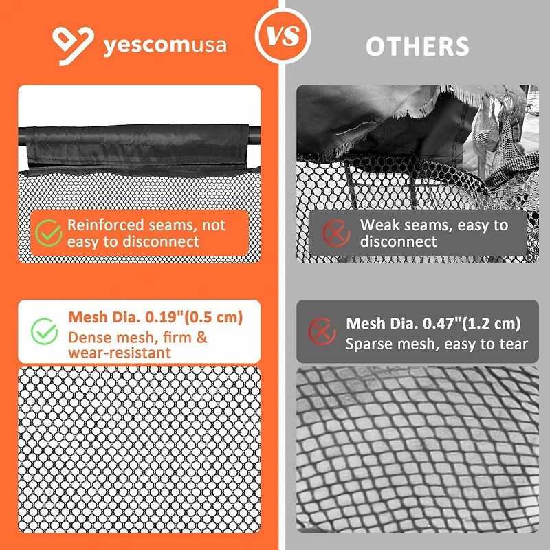Yescom Metal Frame 10 Wheels Rolling Mesh Pool Storage Bin Xx-Large Double Decker with Noodle Holder Pool Float Storage Organizer
