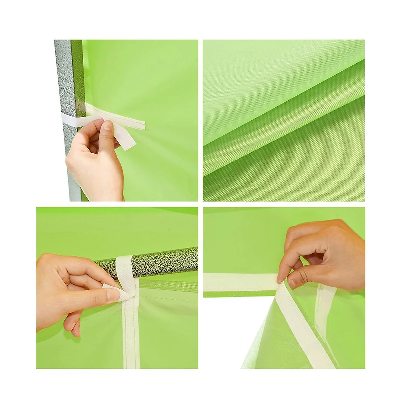 InstaHibit Universal Privacy Sidewall UV30+ Fits 10x10ft Canopy Gazebo 2 Pieces