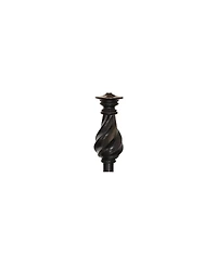 Regency Hill Traditional Swing Arm Floor Lamp 58" Tall Painted Black Bronze Swirl Font Faux Silk Beige Shade for Living Room Reading Office