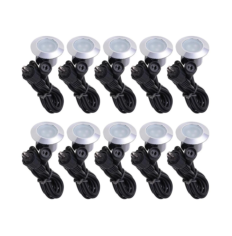 10 x Deck Lights Decor Garden Mall Outdoor Romantic Beauty Step Stair Lamp Waterproof