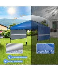Slickblue 10 x 17.6 Feet Outdoor Instant Pop-up Canopy Tent with Dual Half Awnings