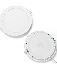 8" Led Recessed Ceiling Panel Down Light Round 3 Color Slim Spot Lamp 6 Pack