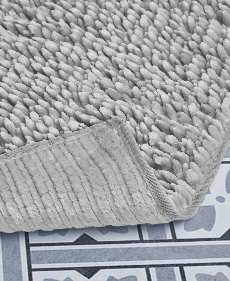 Laura Ashley Butter Chenille Bath Mat, 20" x 34"