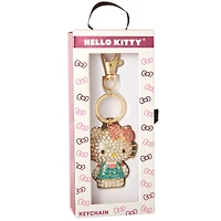 Sanrio Hello Kitty Pave 3D Bling Keychain - Bag Charm, Backpack Accessories, Travel Collectible Gift Keychains