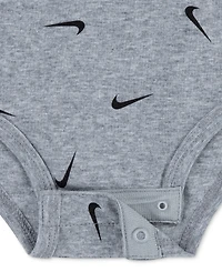 Nike Baby Boys or Girls Essentials Bodysuits, Pack of 3