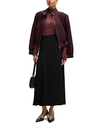 Boss by Hugo Boss Women's Plisse Detail Maxi Skirt