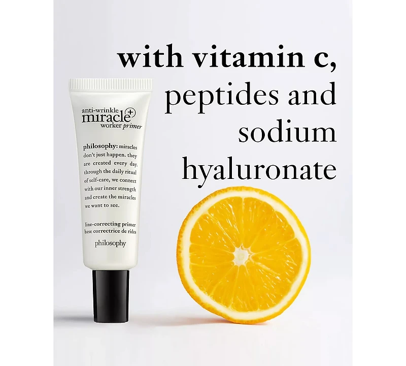 philosophy Anti-Wrinkle Miracle Worker+ Line-Correcting Primer, 0.9-oz.